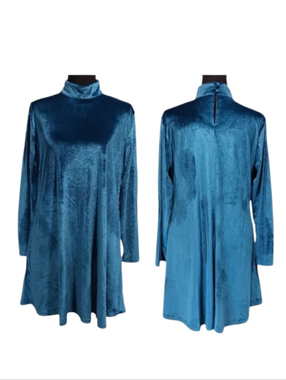 Lucky & Blessed Velour Swing Dress